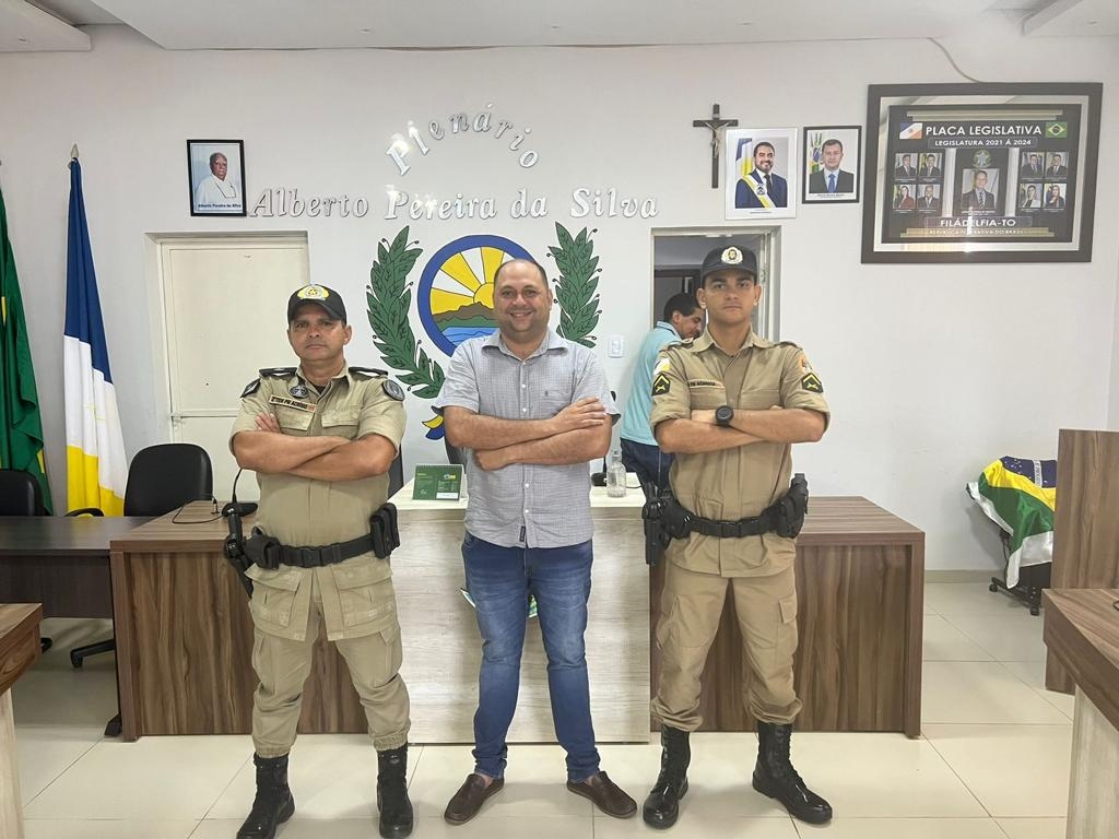 REUNIÃO COM COMANDANTE  DO 2º PELOTÃO DA 9º CIPM