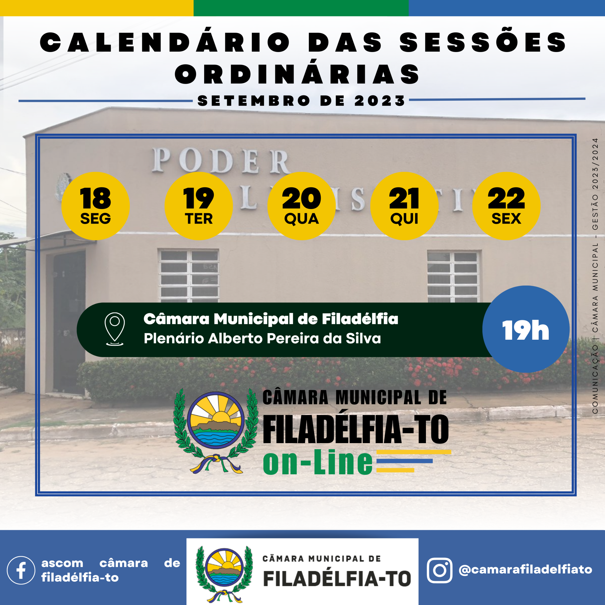 SESSÕES MÊS DE SETEMBRO