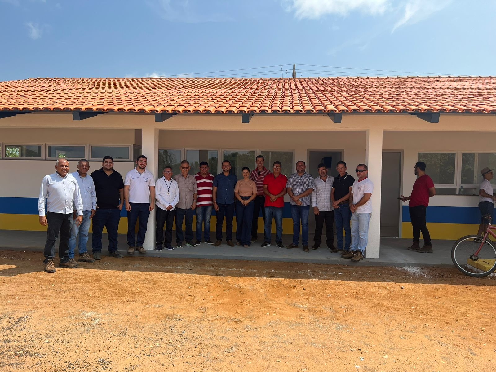 VEREADORES PARTICIPAM DE ENTREGA DA OBRA DO POSTO FISCAL DE FILADÉLFIA
