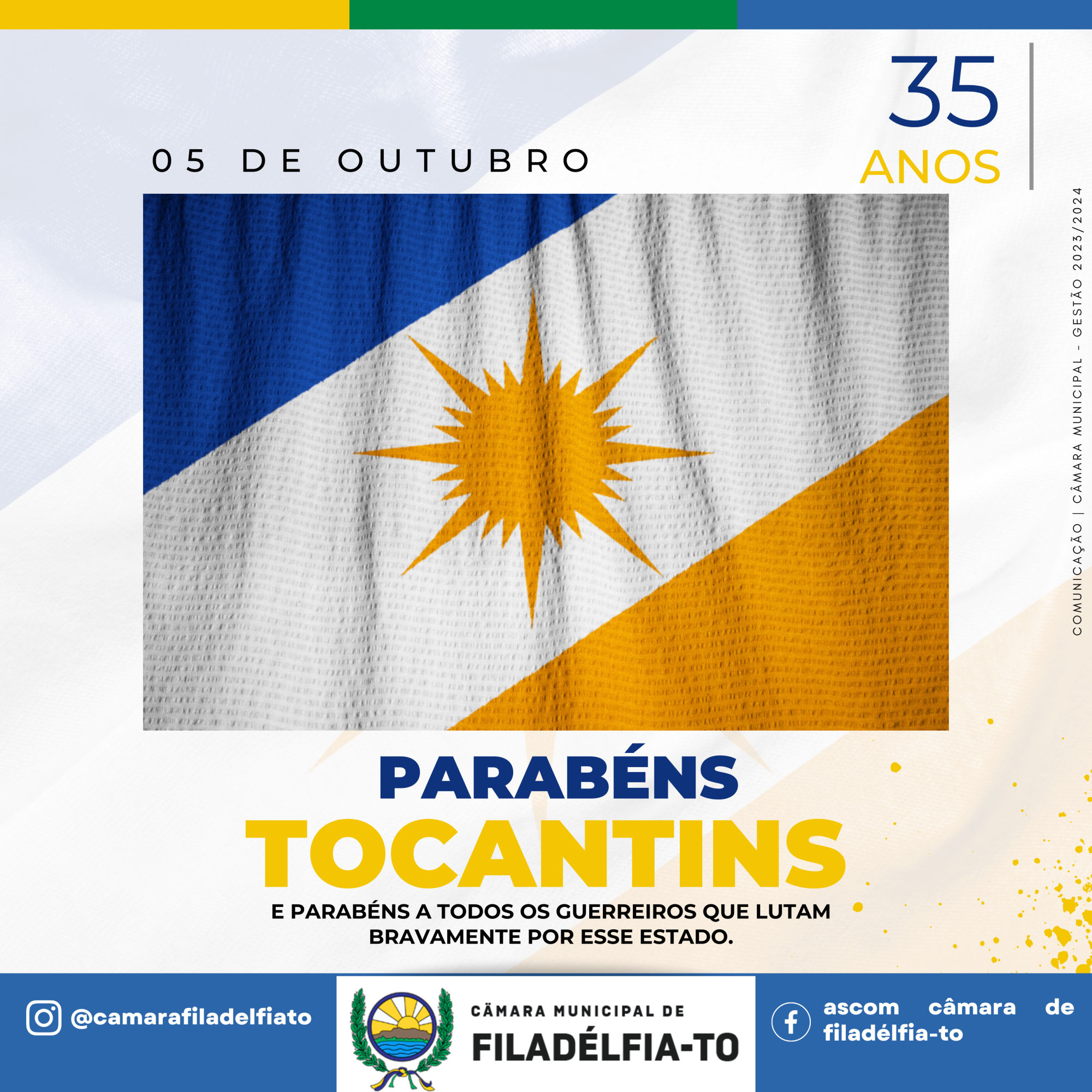 PARABÉNS AO TOCANTINS