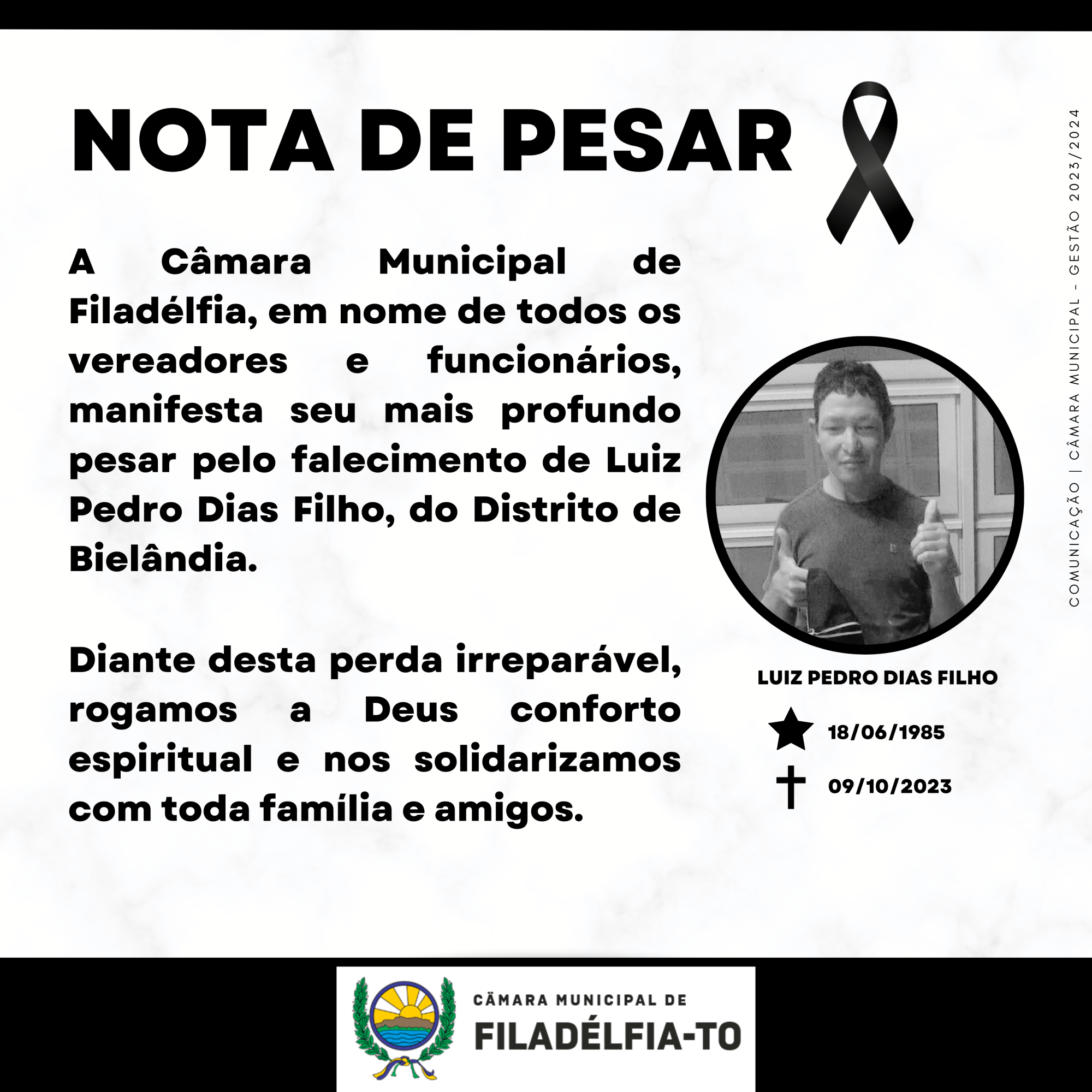 NOTA DE PESAR