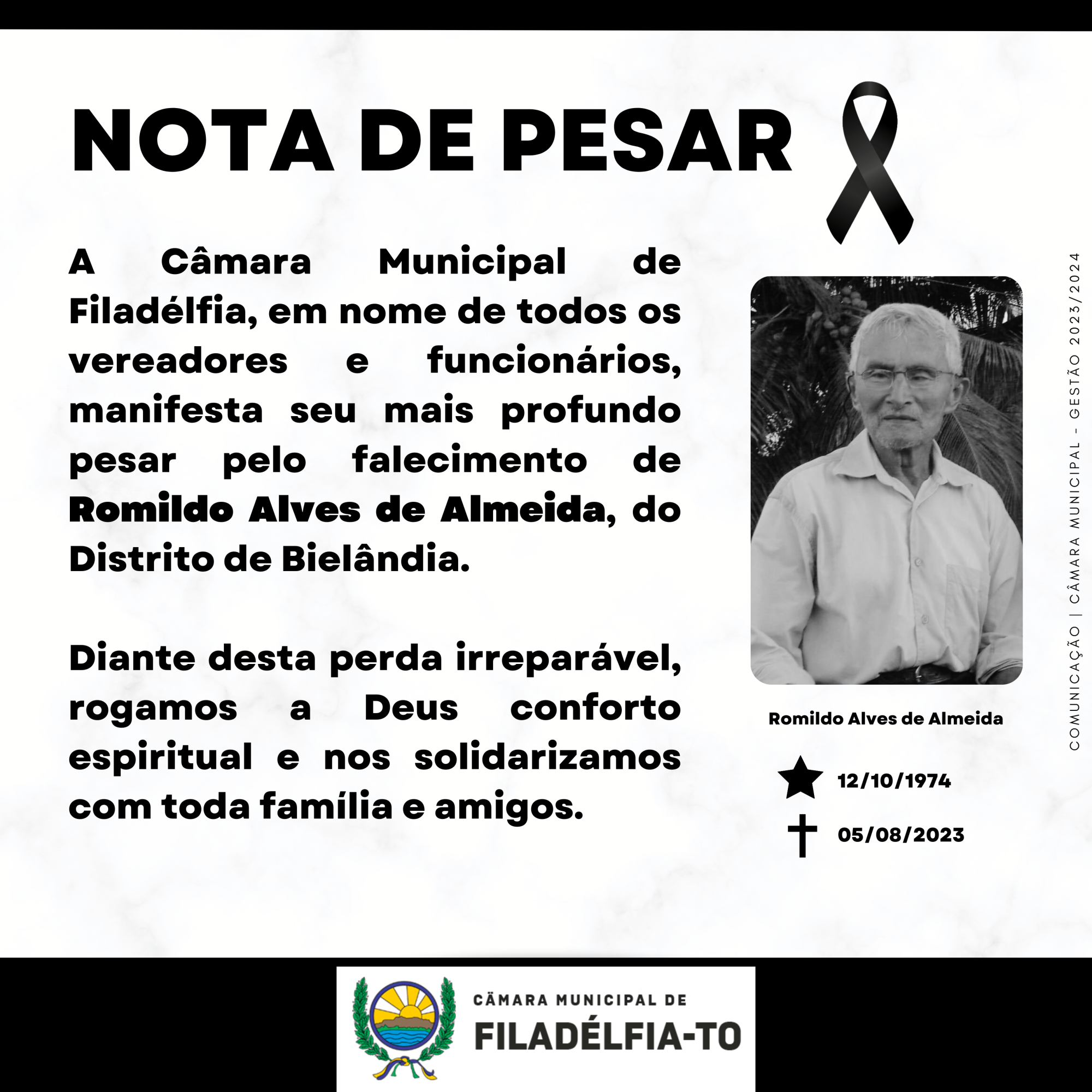 NOTA DE PESAR