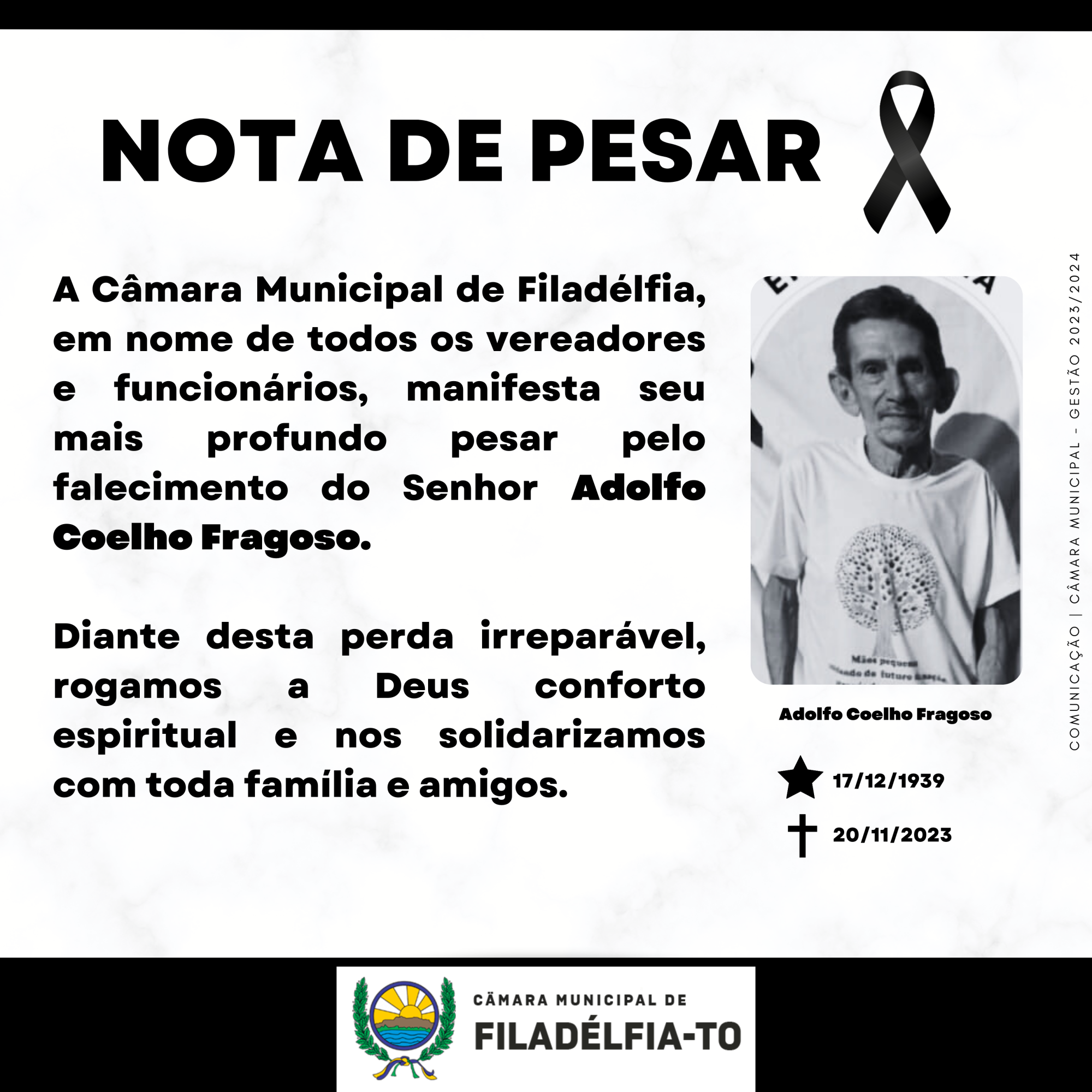 NOTA DE PESAR