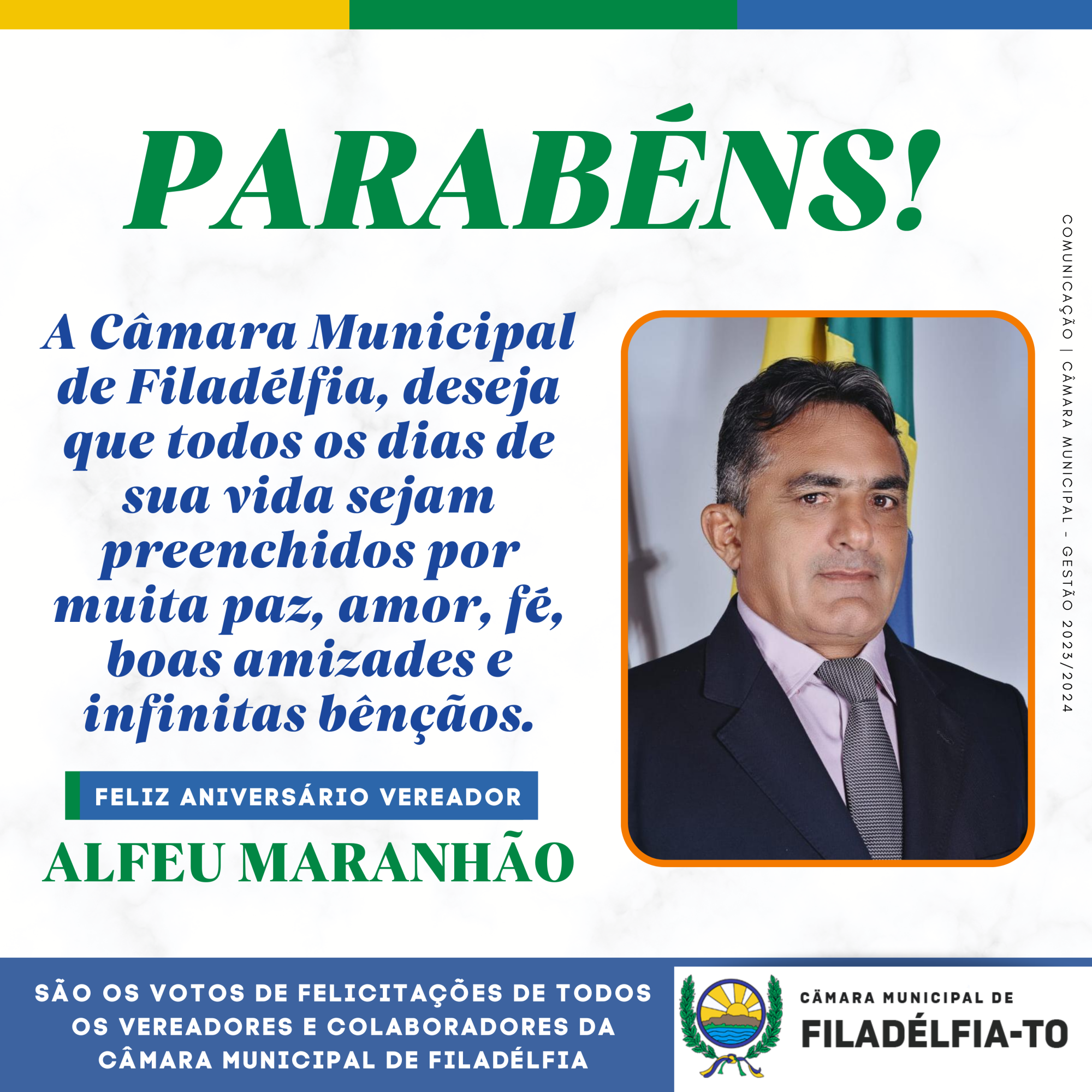 PARABÉNS ALFEU MARANHÃO