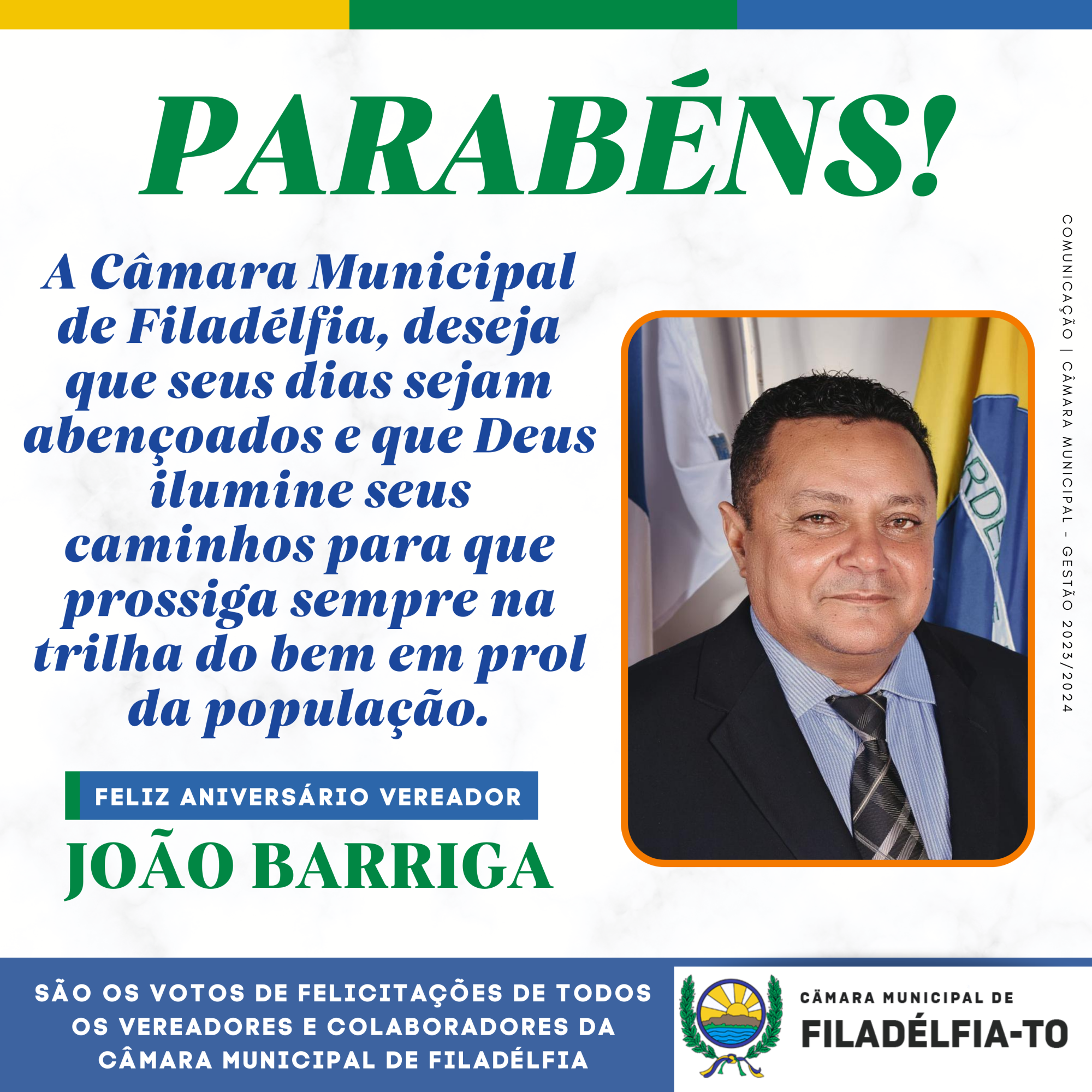 PARABÉNS JOÃO BARRIGA