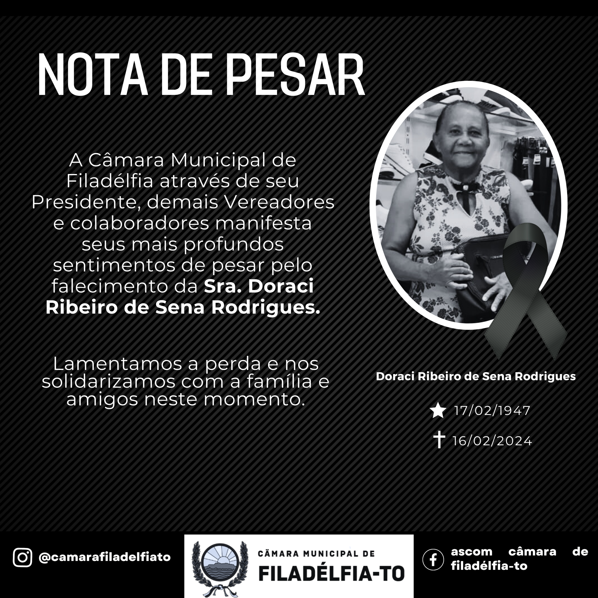 NOTA DE PESAR
