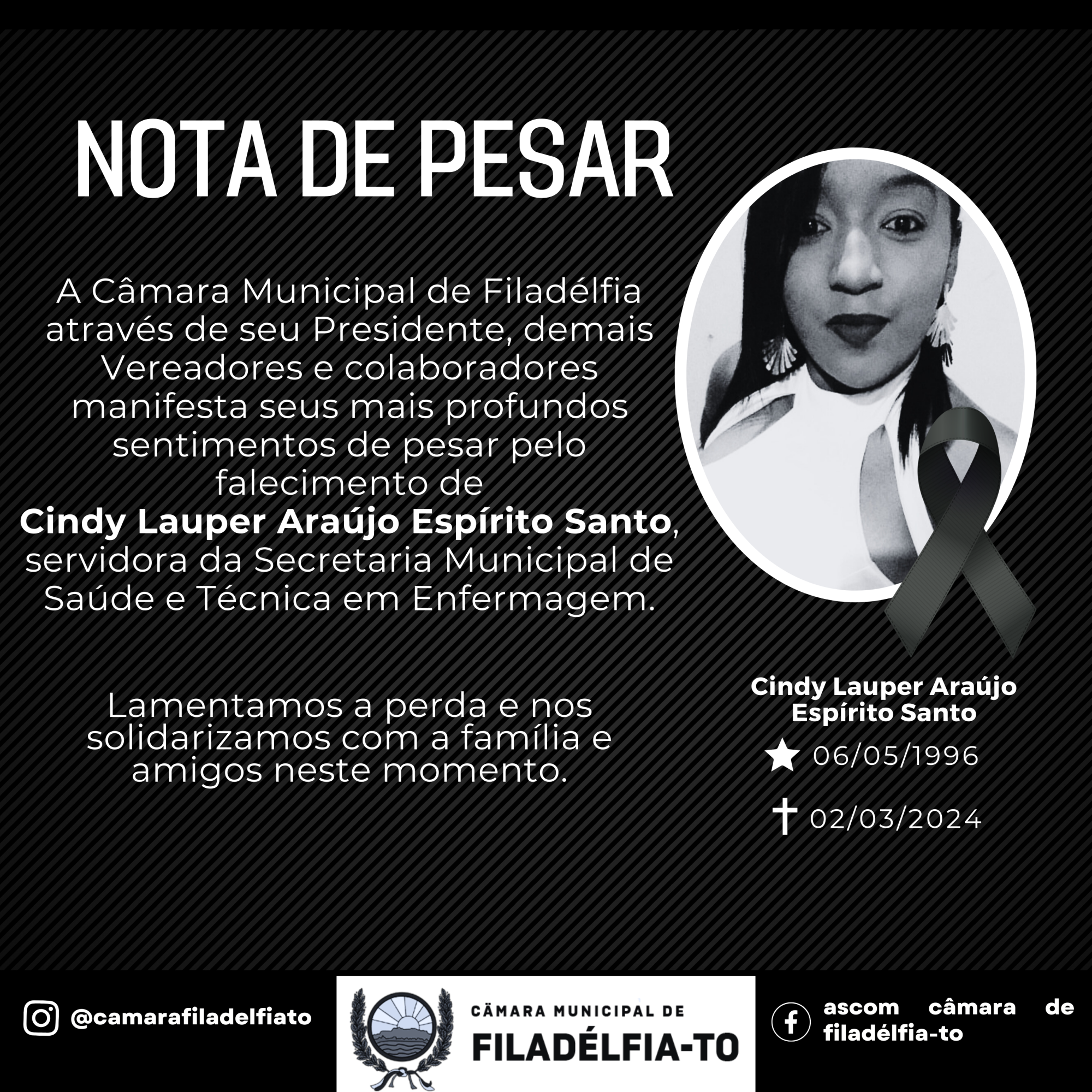 NOTA DE PESAR