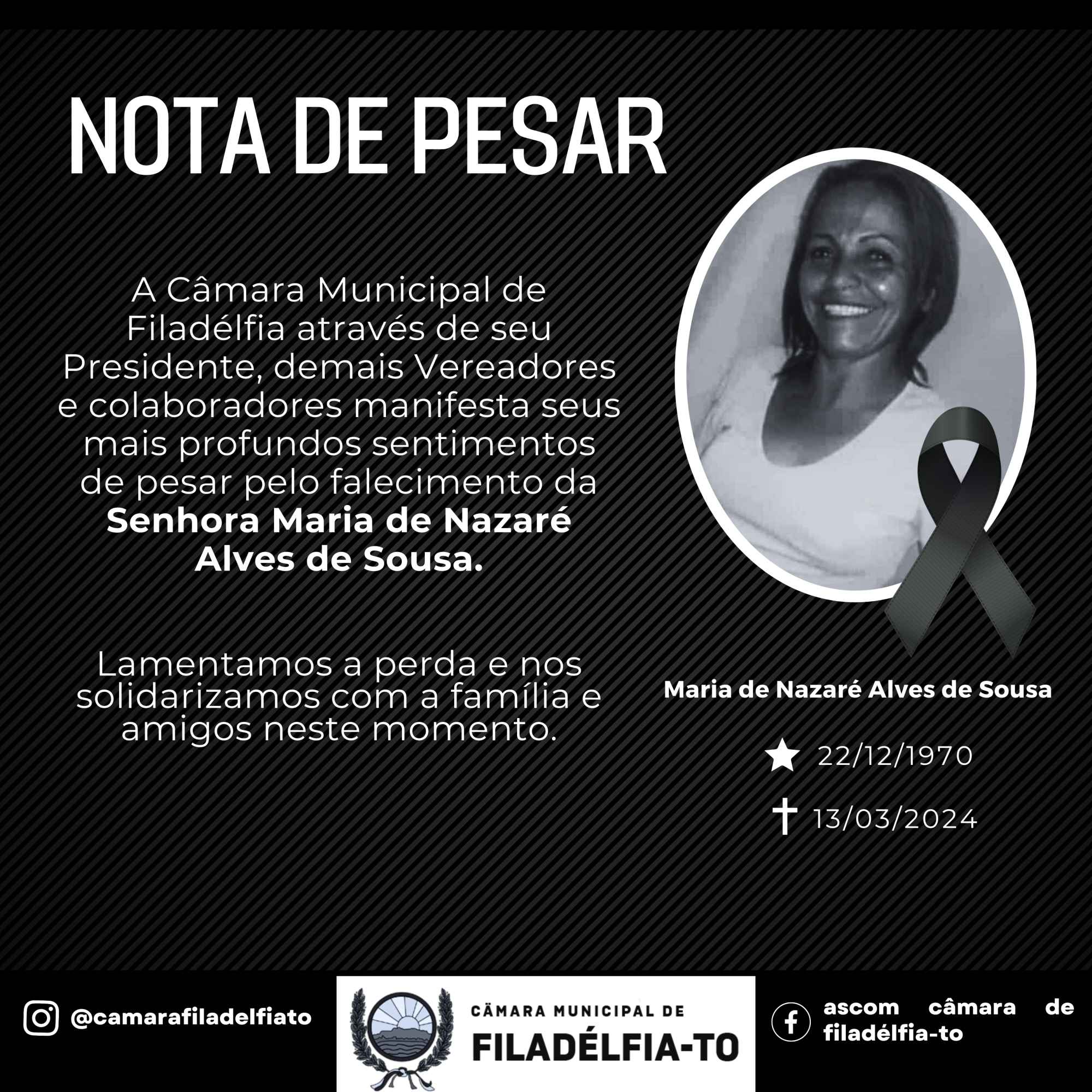 NOTA DE PESAR