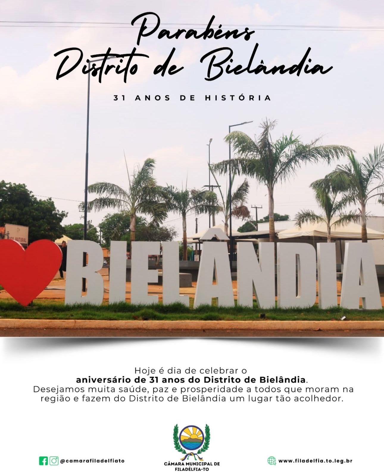PARABÉNS DISTRITO DE BIELÂNDIA