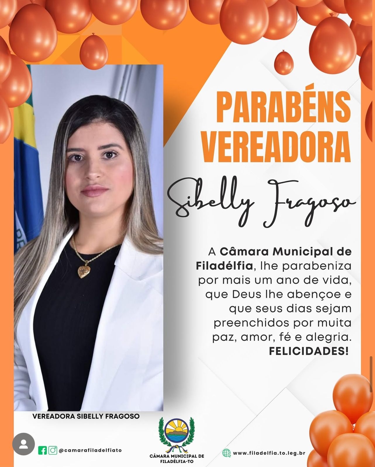 PARABÉNS VEREADOR