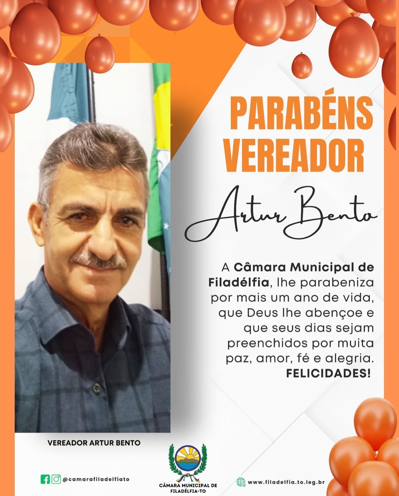 PARABÉNS VEREADOR