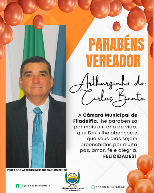 PARABÉNS VEREADOR