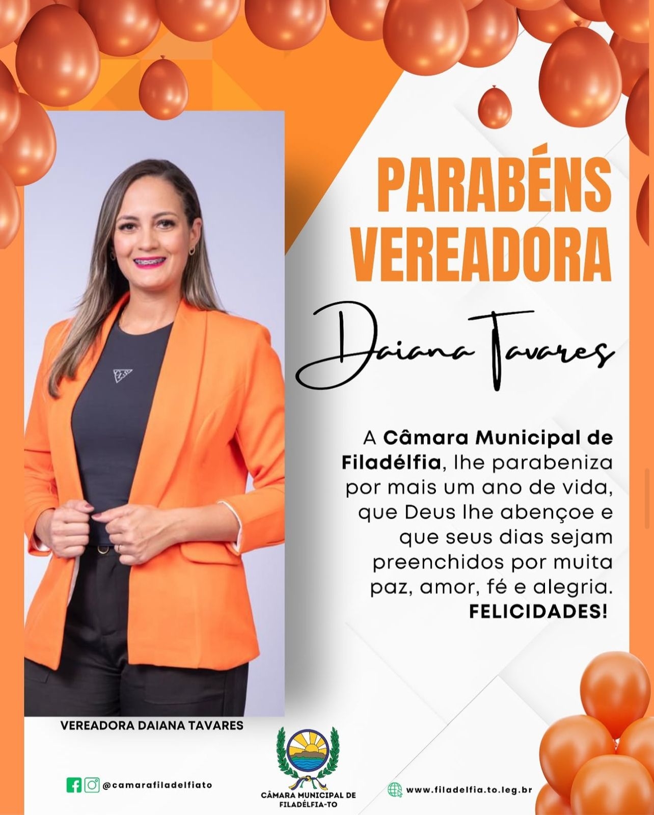 PARBÉNS VEREADORA