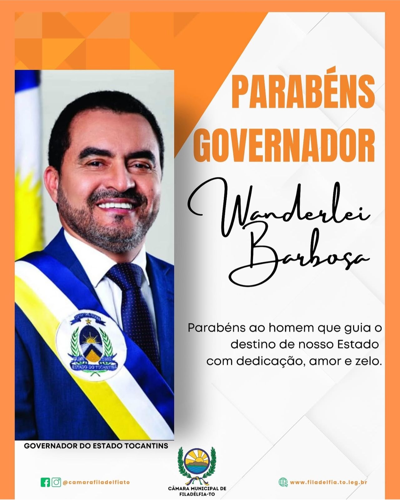 PARABÉNS GOVERNADOR WANDERLEI BARBOSA